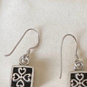 STERLING  SILVER  ENAMELED  EARRINGS.